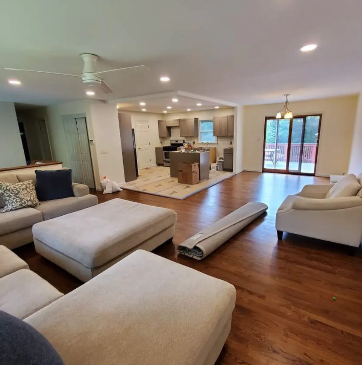 stair railing refinishing detail Trumbull CT